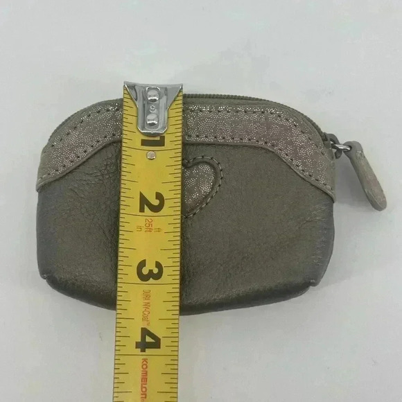 Lot Of 2 Brighton Heart Black & Tan Leather Change Purse Coin Zipper Pouch *READ - Picture 13 of 14